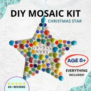 Kit de mosaïque Étoile de Noël