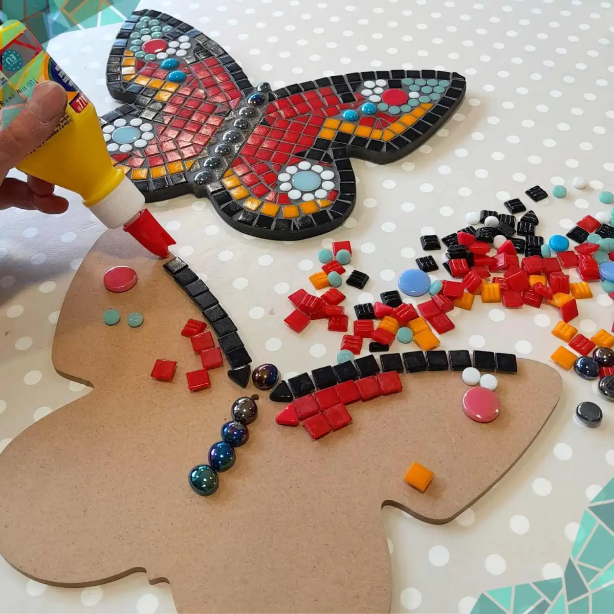 Kit de mosaïque papillon enfants