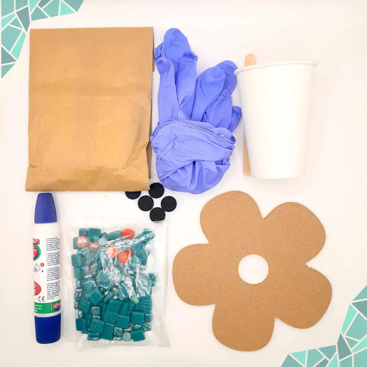 Kit sous-verre en mosaïque