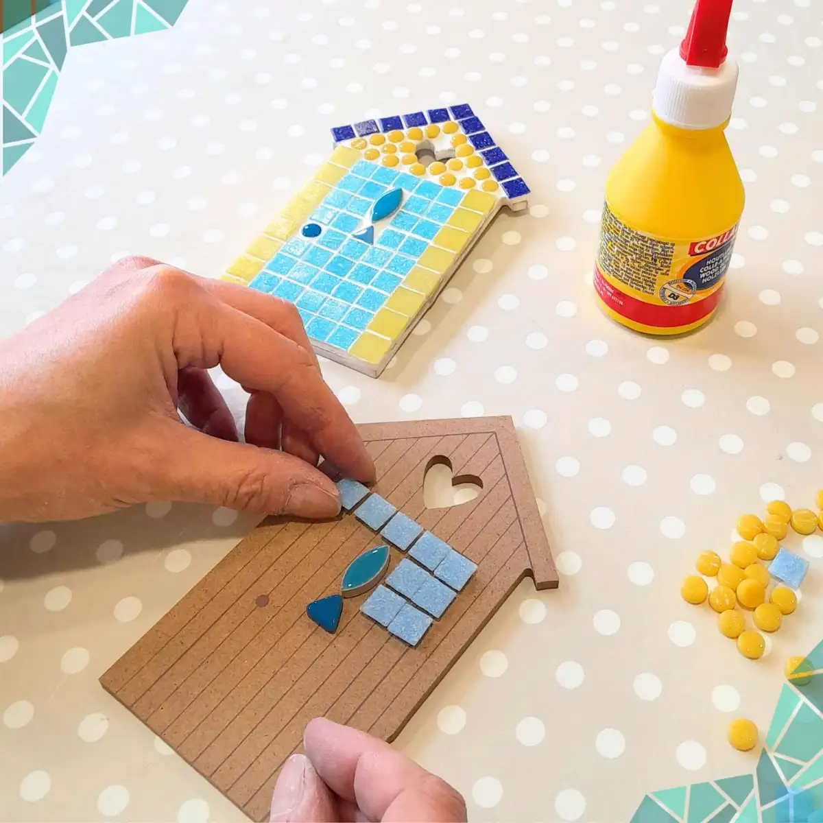 Kit de mosaïque cabane de plage