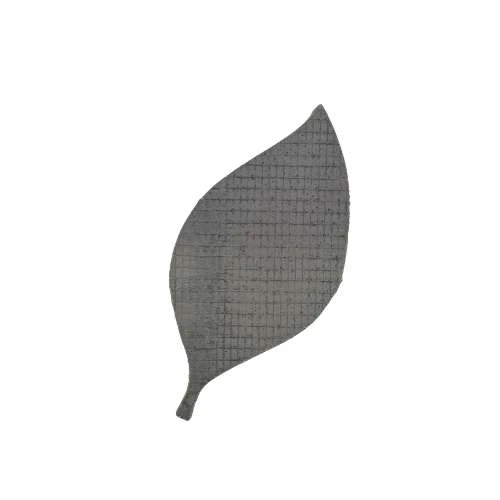 Support mosaïque en forme de feuille