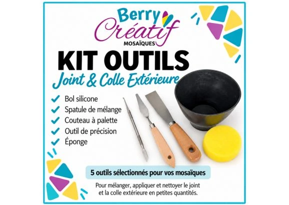 Pack d’outils pour colle et joint de mosaïque